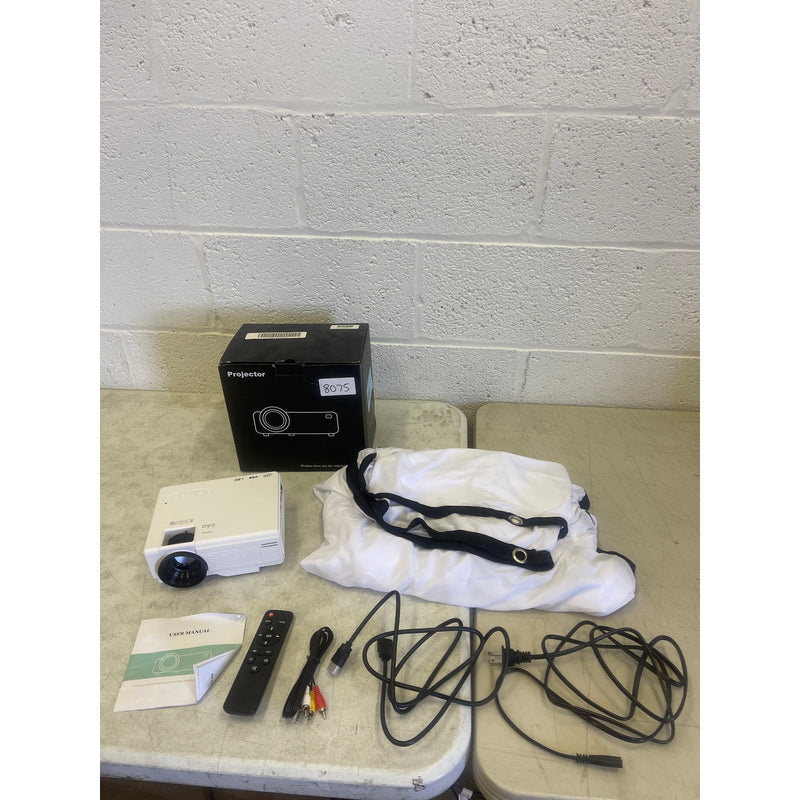 DR.J Professional Mini Projector w Bluetooth 5.2 & Screen 8000L HD 1080P Small