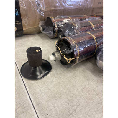 Patio Essentials 5 Ft Bamboo Torch, 5-Pack Dark Brown Bamboo Tiki Torches