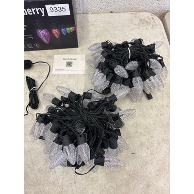 Brightown 66Ft C9 LED Christmas Lights Outdoor, 100LED RGB Christmas Tree Lights