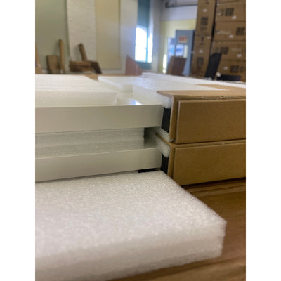 Flexispot L-shaped Desk Top Only, 63" x 40" 2-Piece, White TB-L6340W-CB