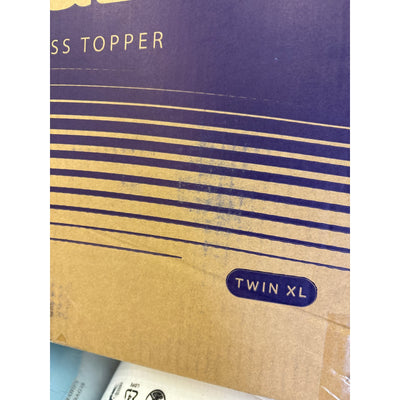 OhGeni Cooling 4-in Dual Layer Twin-XL Mattress Topper, College Dorm / Apartment