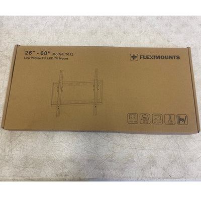 FLEXIMOUNTS Low Profile Tilt TV Wall Mount Bracket for Most 26"-60" Black T012