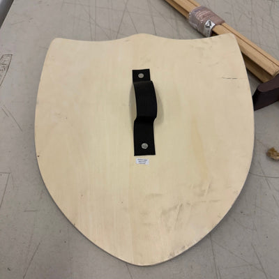 Knights Templar Style Wooden Sword & Shield Set, Lightweight & Durable - Black