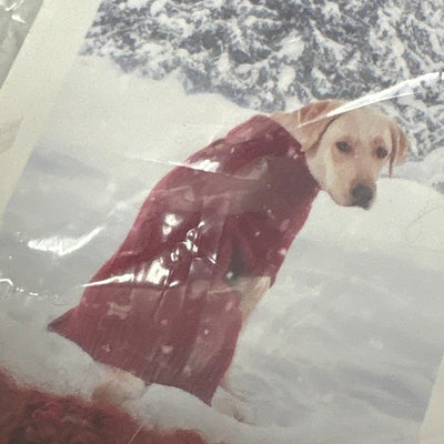 Koolaburra by UGG Pet Oliver Sweater Dog Jacket 17-18" Collar, Red - Large