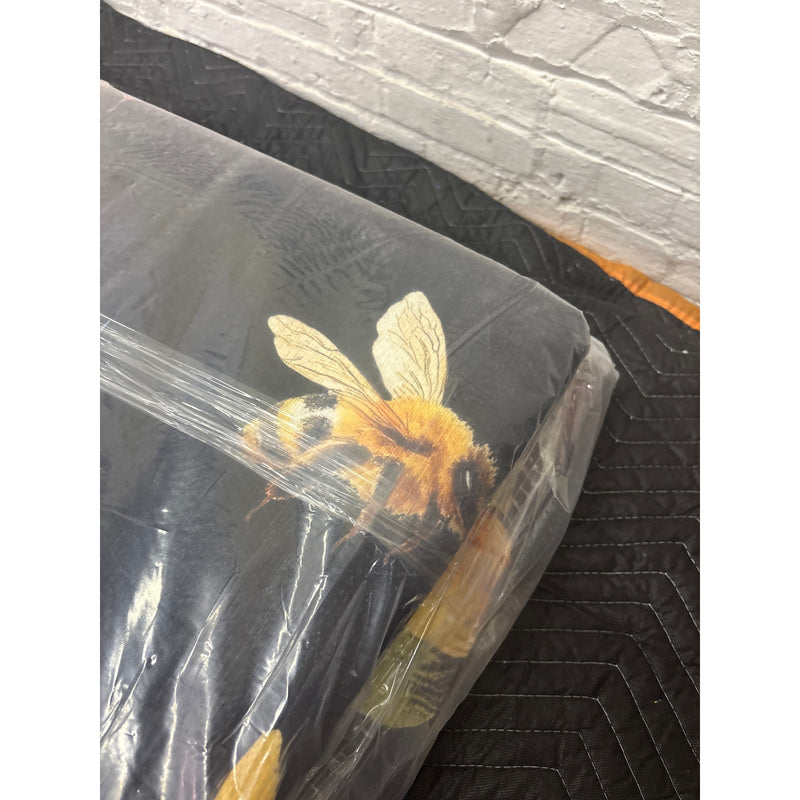 5x8ft Sunflower Bee Area Runner Rug Carpet Living Room Bedroom Soft Black/White