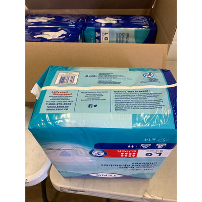 Tena ProSkin Unisex Adult Diapers, Maximum Absorbency, Large, 56 Ct