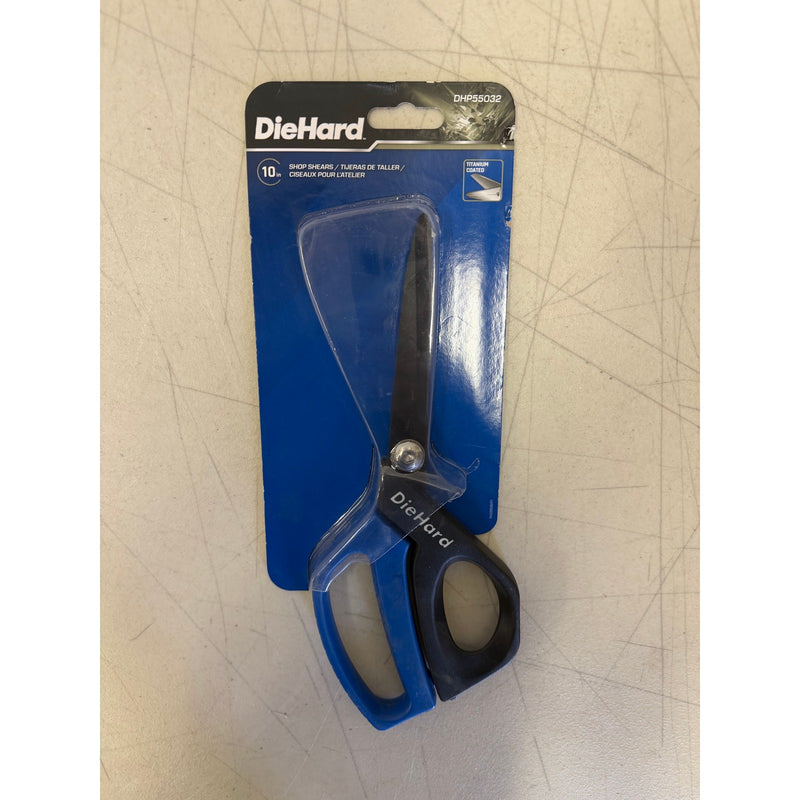 DieHard 10" Shop Shears: Heavy-Duty, Long-Lasting, Comfortable, Stainless Steel
