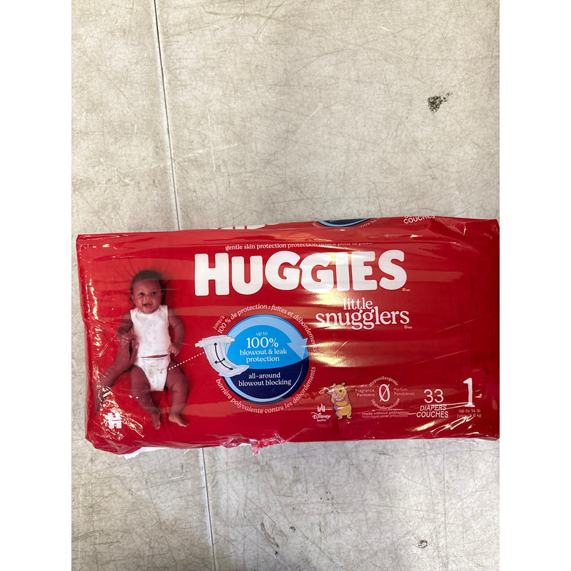Baby Diapers Size 1 (8-14 lbs), 198ct, Huggies Little Snugglers Newborn Diapers