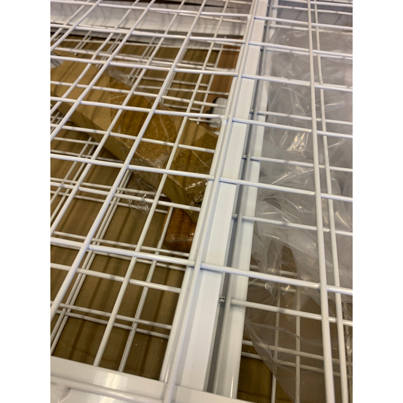 Fleximounts 4ftx8ft Height Adjustable Celling Storage Rack for Large Items& Bins