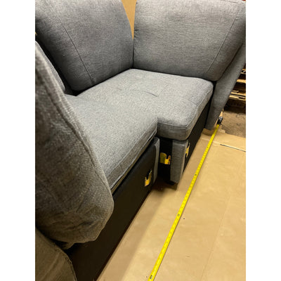 Set-of-2 33 x 36 x 36" Love Seat, Corner Chairs, Living Room Furniture, Gray