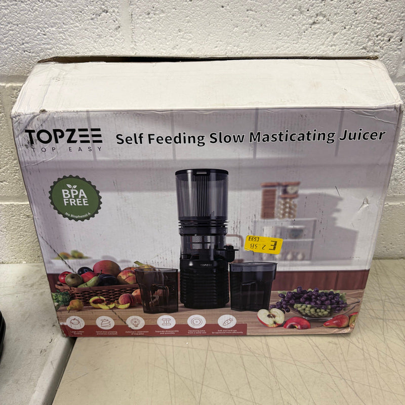 Topzee Self feeding Slow Masticating Juicer, One Speed JE120-332M00B SEE DETAILS