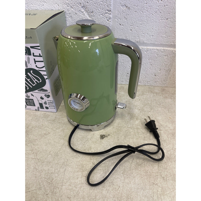 SUSTEAS Electric Kettle 57oz Hot Tea Kettle Water Boiler w Thermometer - Green