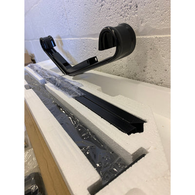 Transitional Handrail Stair Railing Fits 1-Step Iron Rail Kit - Black