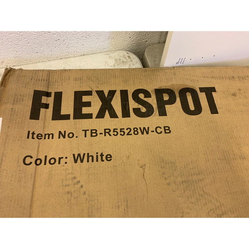 Flexispot Desk Top Only No Frame 1-Piece 55"x28" Rectangular Round Corners WHITE