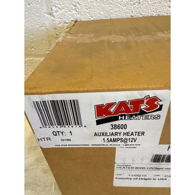 Kats Interior Heaters, 15,000 BTU 1.5 AMPs @ 12V, 3 Speed Motor - 38600