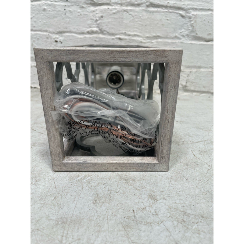 Gablecrest Pendant Light, Distressed White, Grey, Hunter Fan Company 19391