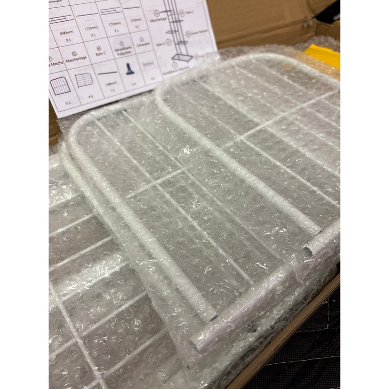 8-Tiers 9-Pot Metal Plant Stand, 55" Tall Plant Shelf Multiple Plants Metal White