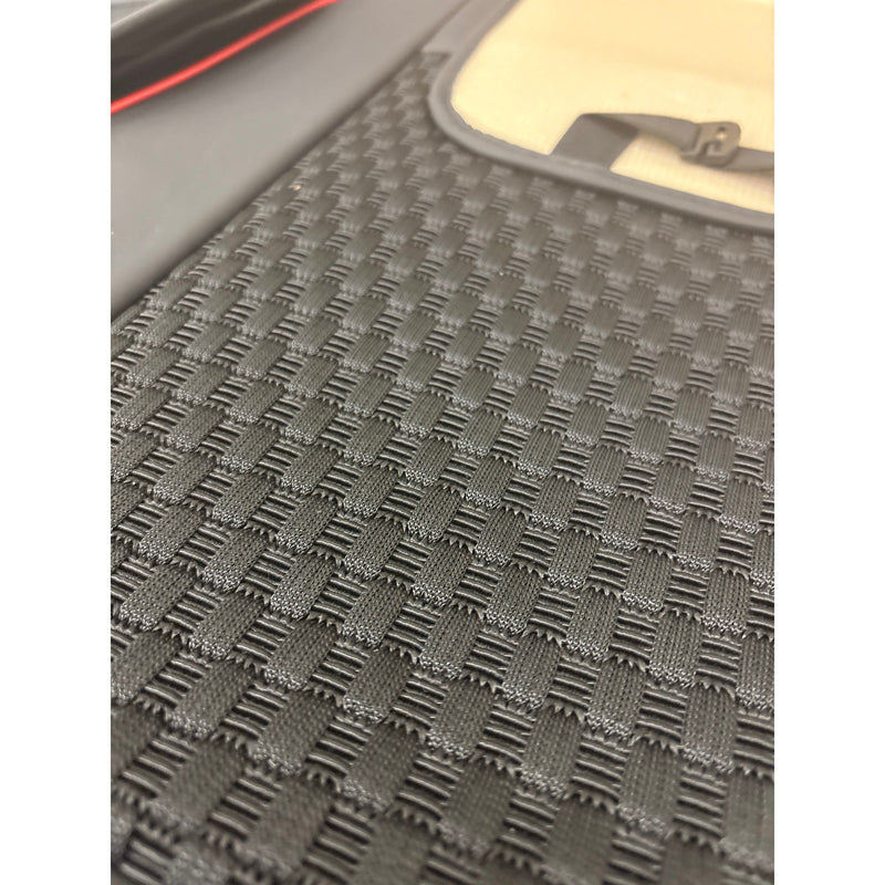 Car Seat Cover for Toyota FJ Cruiser Anti-Slip Front and Rear Set Black/Red Line