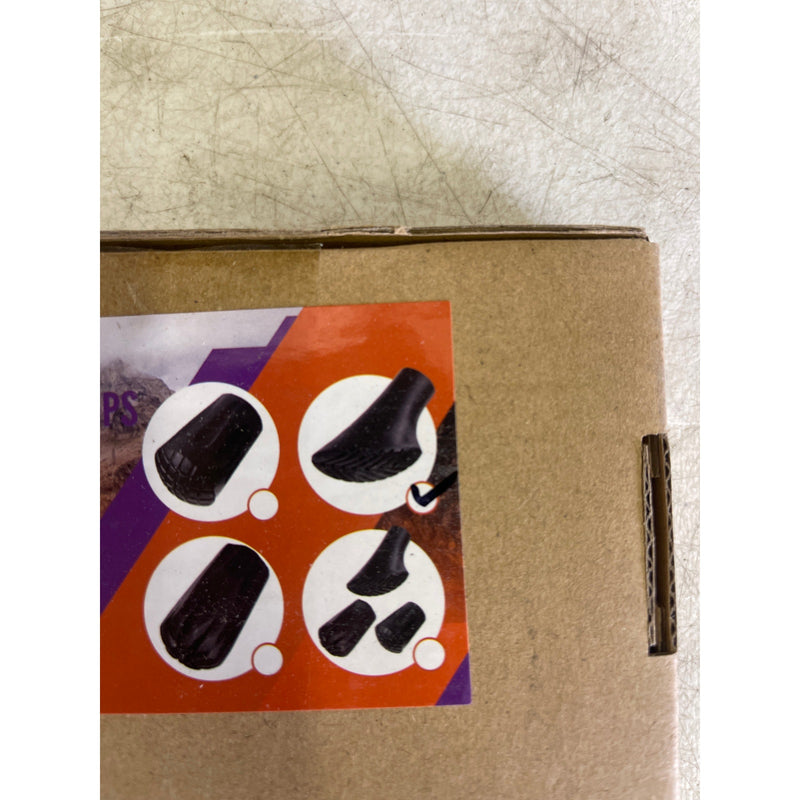 Namkabaw 12-Pc SLANTED Walking & Trekking Stick Tip Replacement 11mm, Rubber