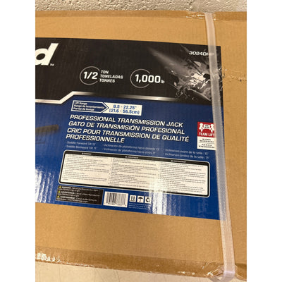 DieHard Hydraulic Transmission Jack, 1/2 Ton Cap, Clearance 8.50" to 22.25"