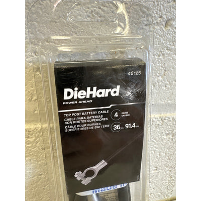DieHard Battery Cable Top Post 36" Long 4 Gauge Positive/Negative Terminal 45125
