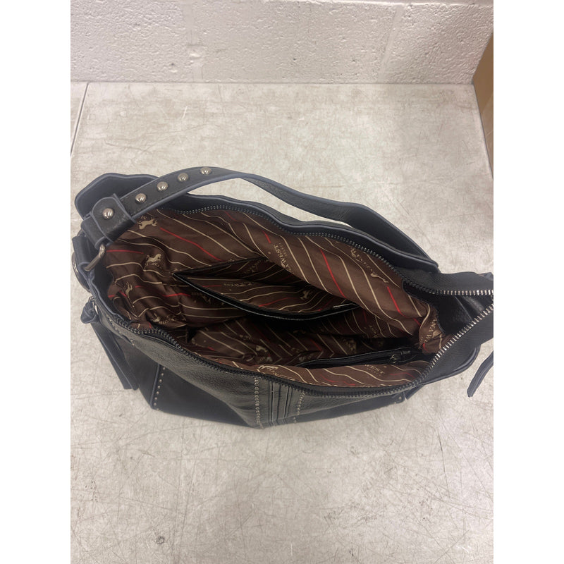 Montana West Tote Bag Leather Handbags for Women Top Handle - Black