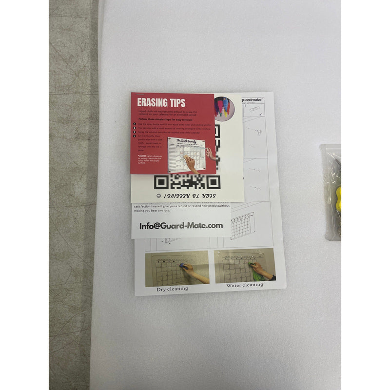 36" x 24" MONTH Calendar w Notes Dry-Erase Board Wall-Mount with Markers