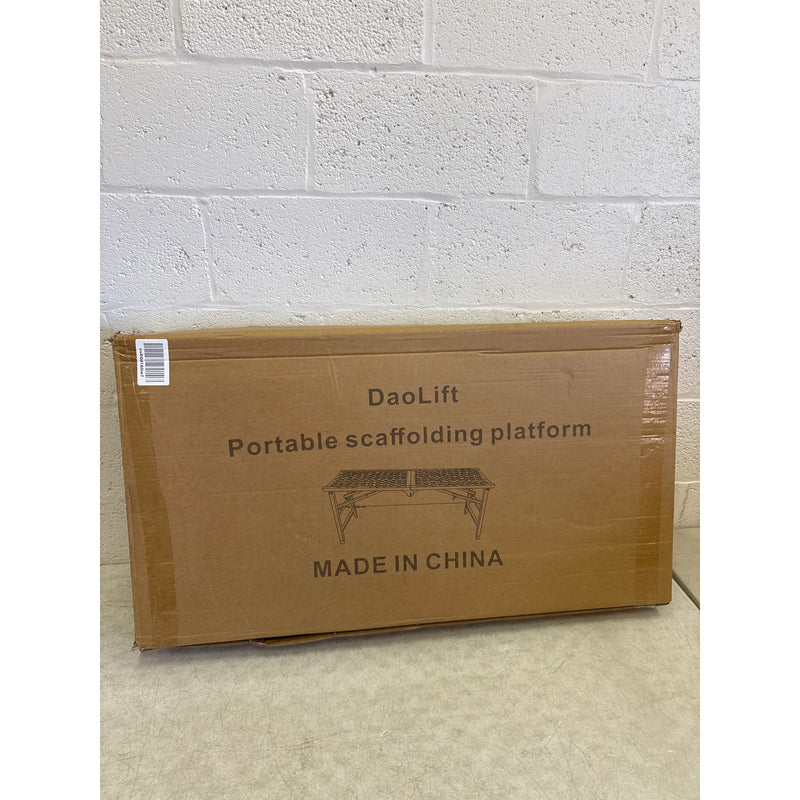 DaoLift Heavy Duty Scaffolding Platform 15.75"x70.87" Folding CAP 660lb 31-46" H