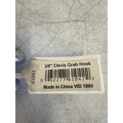 Forney 3/8in (9.52mm) Clevis Grab Hook - 5,400 lbs. Safe Work Load - 61042