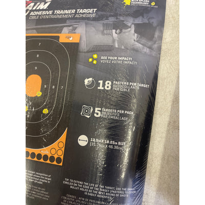 2-Packs-of-5 Allen Company EZ Aim Splash Reactive Adhesive Paper Shooting