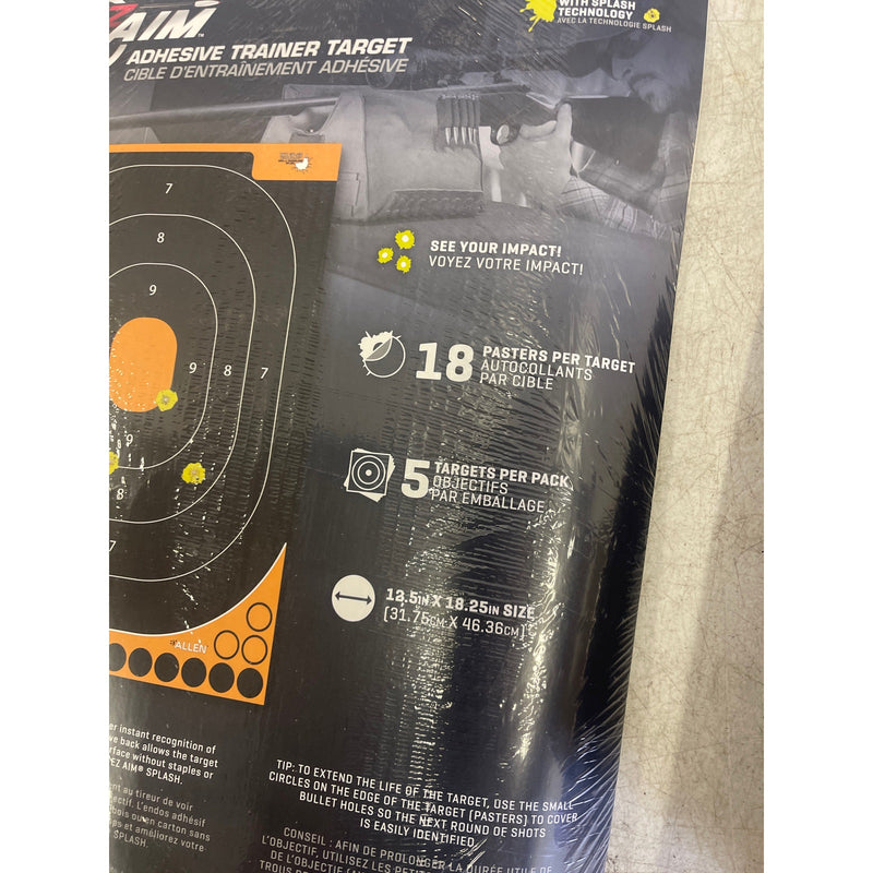 2-Packs-of-5 Allen Company EZ Aim Splash Reactive Adhesive Paper Shooting