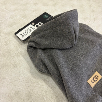 UGG Cody Small Soft Pet Hoodie, Dog Clothes - 9-11" Collar - Gray