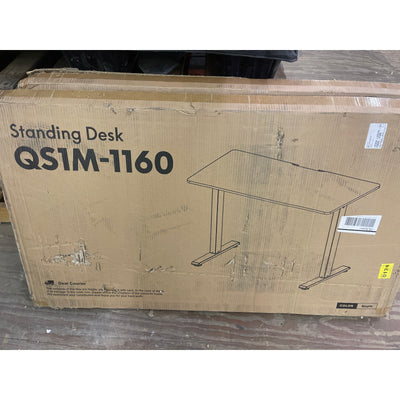 Flexispot Gaming & Office Desk Brown Wood With Metal Frame 44" x  24" QS1M-1160