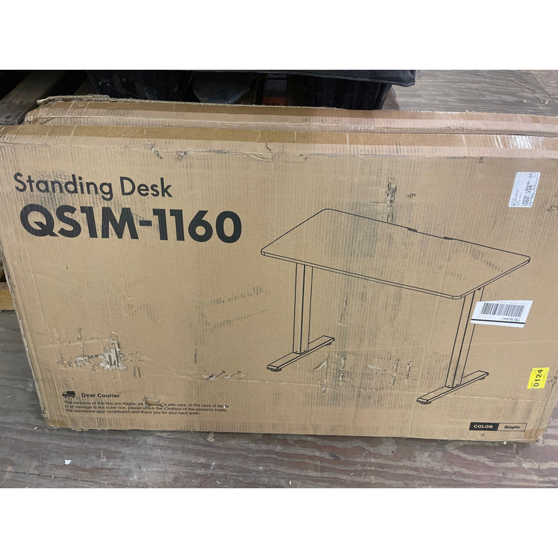 Flexispot Gaming & Office Desk Brown Wood With Metal Frame 44" x  24" QS1M-1160