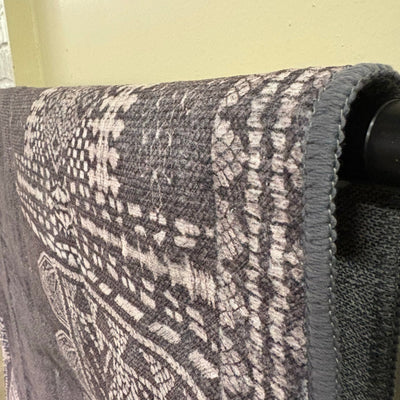 Nicetown 6'x9' Area Rug Thin Machine Washable Non-Slip Stain Resistant - Gray