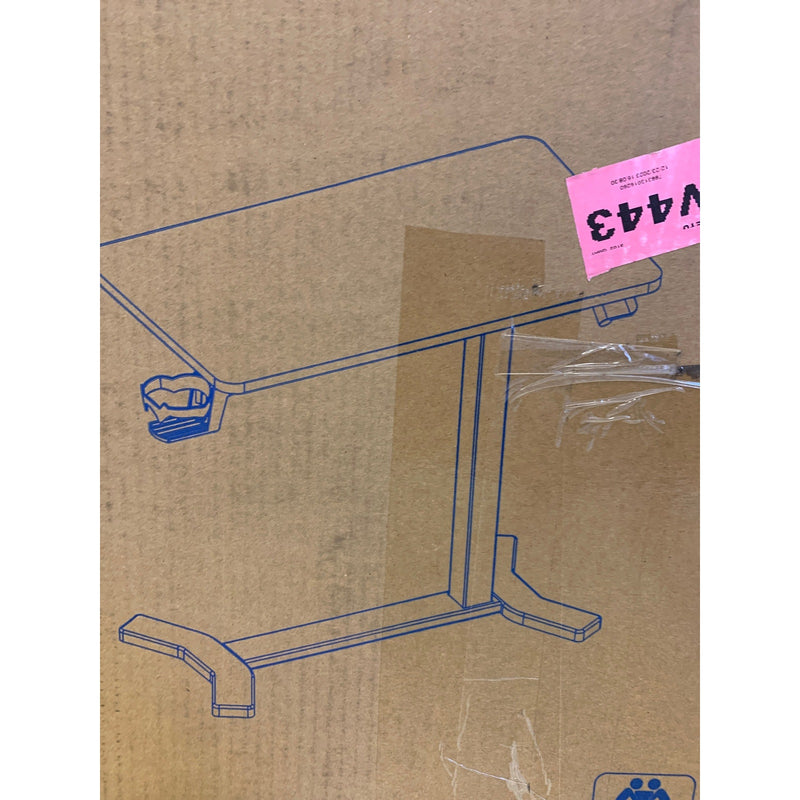FLEXISPOT Medical Adjustable Overbed Bedside Table w Hidden Casters 32" x 18"