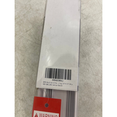 GENIMO Zebra Blinds Dual Layer Roller Window Shades 54" x 72" - White