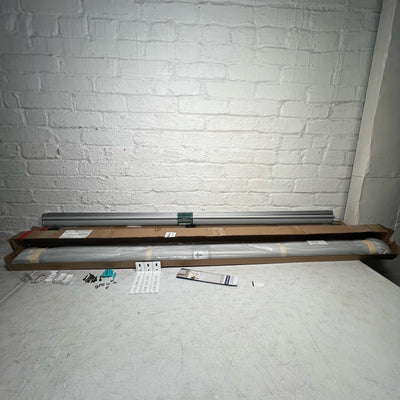 Set-of-2 54" W x 42" L Keego Roller Shades, Room Darkening, Gray / Off White