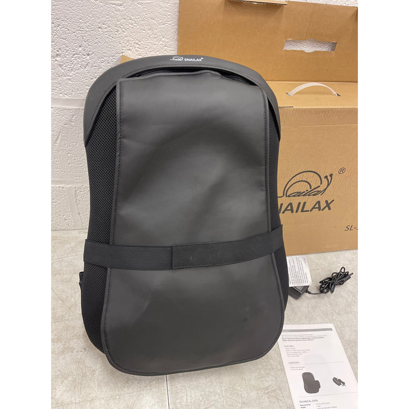 Snailax Chair Back Massager With Heat, Shiatsu Pad, 12 Massage Balls, Back Pain