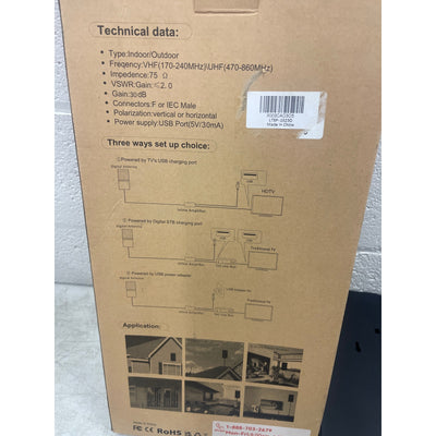 2000+ Miles Indoor/Outdoor HDTV Antenna SW218-HD005, HDTV Digital,4K Ultra HD