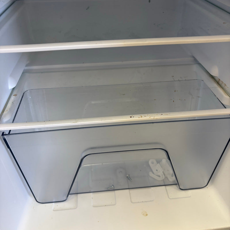 Whirlpool 3.1cu ft Mini Refrigerator & Freezer, Stainless Steel 2 Shelfs, Ding /Dent