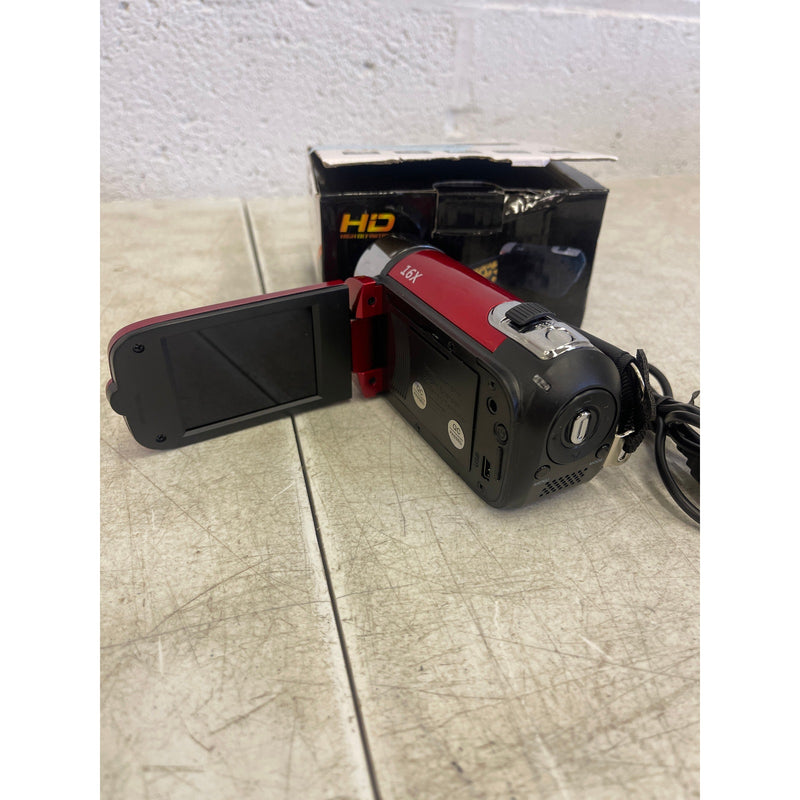 iNOVA HD Digital Camcorder 2.7in Camera Recorder 270° Rotation 16X Zoom - RED