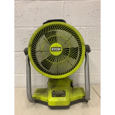 RYOBI ONE+  Misting Air Cannon Fan 18V Cordless Hybrid WHISPER SERIES 12 in.