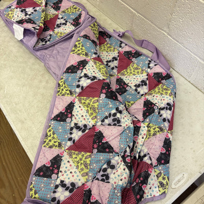 58"x70" Stadium Blanket, Folds Into Easy to Carry Bag w Shoulder Strap, Abstract