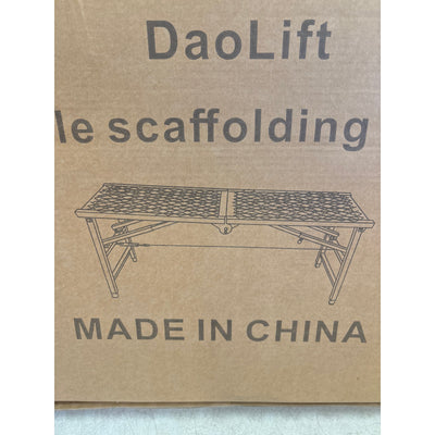 DaoLift Heavy Duty Scaffolding Platform 15.75"x70.87" Folding CAP 660lb 31-46" H