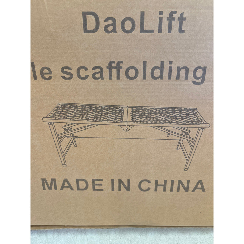 DaoLift Heavy Duty Scaffolding Platform 15.75"x70.87" Folding CAP 660lb 31-46" H