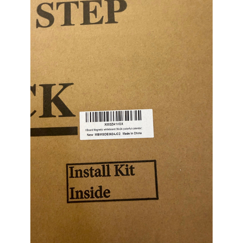 XBoard Magnetic Calendar Whiteboard 36" x 24", Silver Aluminum Frame