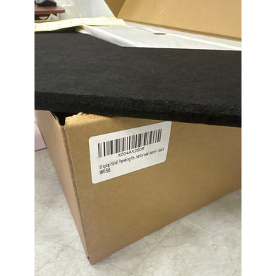 DECORITA Shiplap Felt Wall Panels 23-SqFt Interior Wall Decor, Black 24pcs