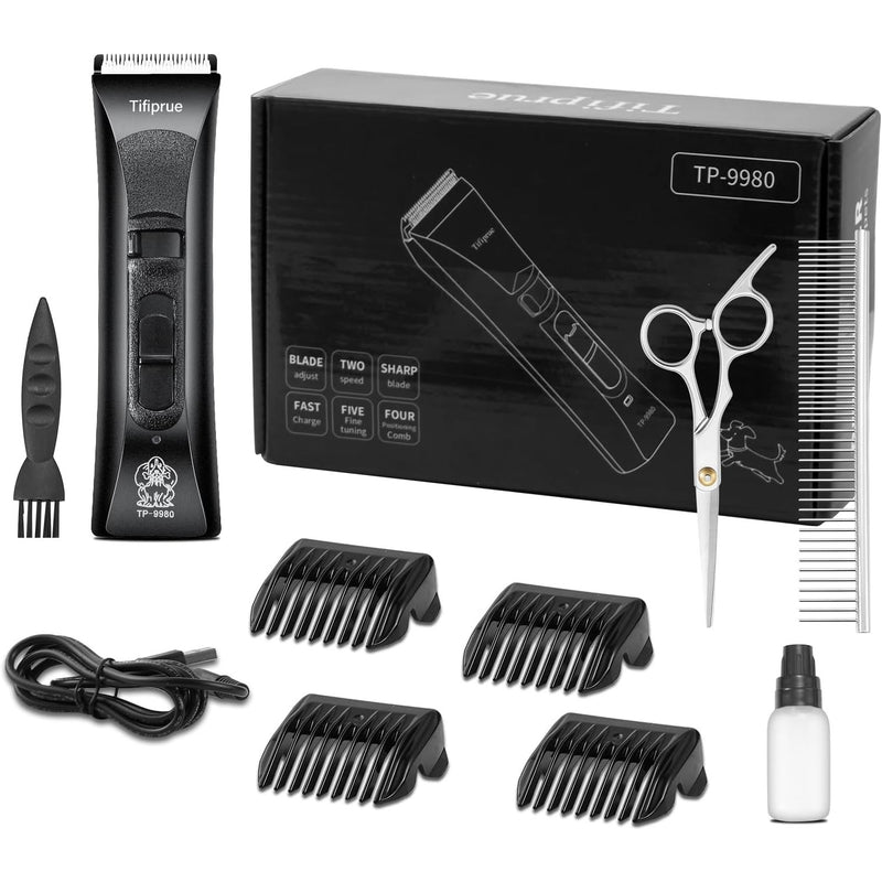 Dog Clippers Grooming 2-Speed Pet Clippers Low Noise, Grooming Kit