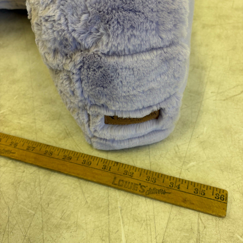 UGG Plush Backrest Pillow, 34"W x 18"H Reading Pillow Soft - Purple Fuzzy Design